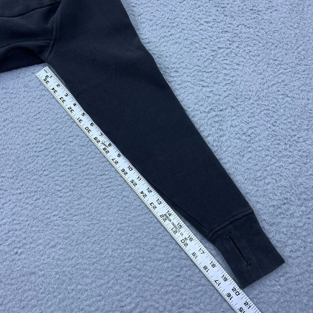 Lululemon Scuba Hoodie Full Zip Sweater Classic Cotton Fleece Black Sz 6 W4AP7S*